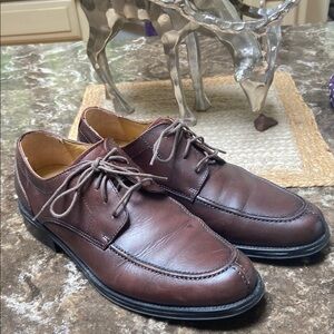 Dockers Brown Leather Oxfords Moc Toe sz 11